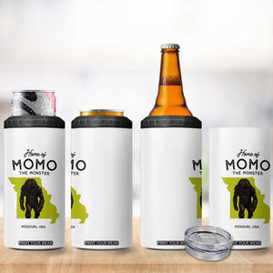 Louisiana Missouri Cryptid Lover 4 in 1 Can Cooler Tumbler Home Of Momo The Monster TS12 Print Your Wear
