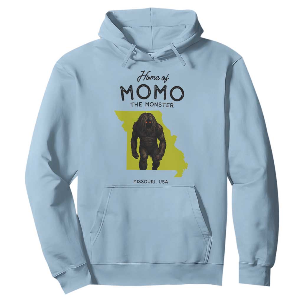 Louisiana Missouri Cryptid Lover Hoodie Home Of Momo The Monster TS12 Light Blue Print Your Wear