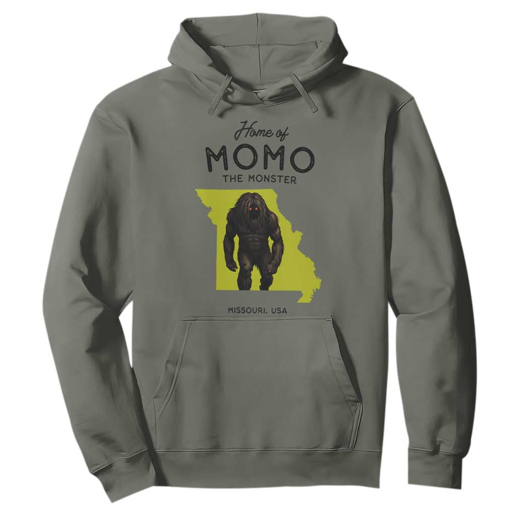 Louisiana Missouri Cryptid Lover Hoodie Home Of Momo The Monster TS12 Military Green Print Your Wear