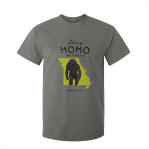 Louisiana Missouri Cryptid Lover T Shirt For Kid Home Of Momo The Monster TS12 Military Green Print Your Wear