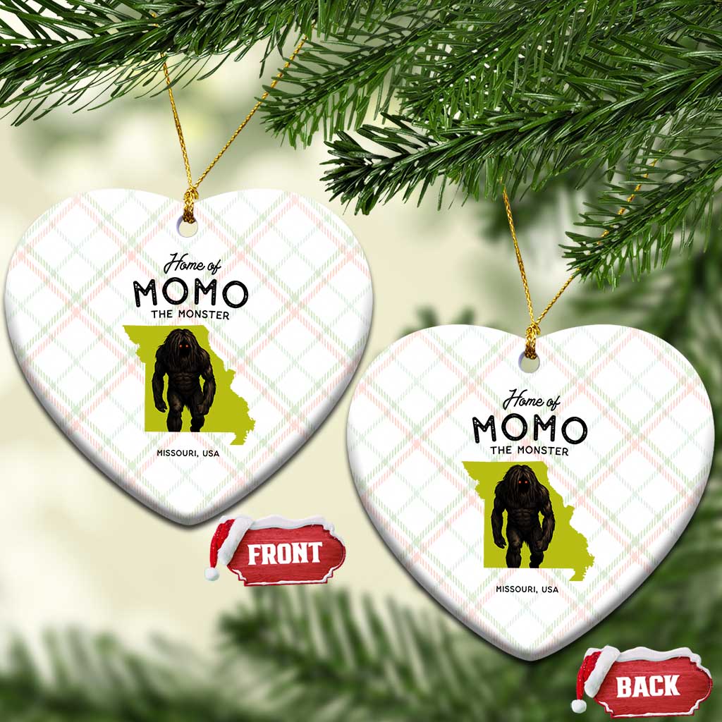 Louisiana Missouri Cryptid Lover Ceramic Ornament Home Of Momo The Monster TS12 Print Your Wear