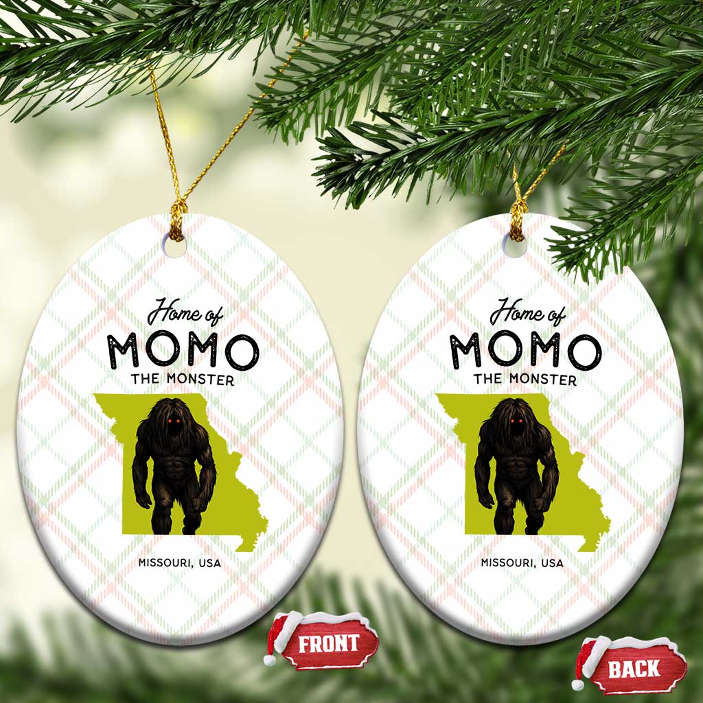Louisiana Missouri Cryptid Lover Ceramic Ornament Home Of Momo The Monster TS12 Print Your Wear
