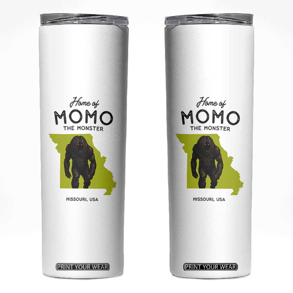 Louisiana Missouri Cryptid Lover Skinny Tumbler Home Of Momo The Monster TS12 White Print Your Wear