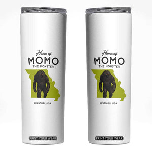 Louisiana Missouri Cryptid Lover Skinny Tumbler Home Of Momo The Monster TS12 White Print Your Wear