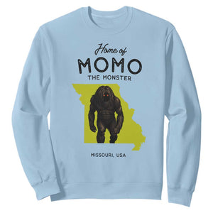 Louisiana Missouri Cryptid Lover Sweatshirt Home Of Momo The Monster TS12 Light Blue Print Your Wear