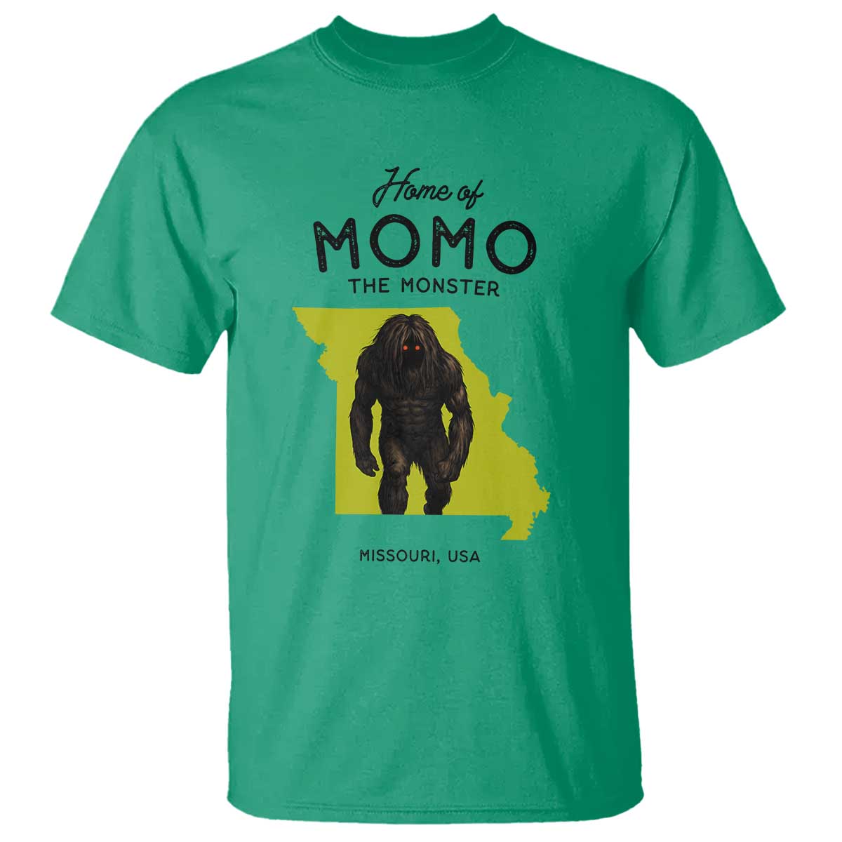 Louisiana Missouri Cryptid Lover T Shirt Home Of Momo The Monster TS12 Irish Green Print Your Wear