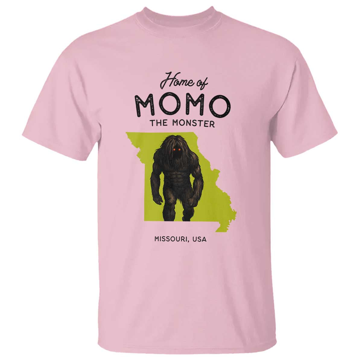 Louisiana Missouri Cryptid Lover T Shirt Home Of Momo The Monster TS12 Light Pink Print Your Wear