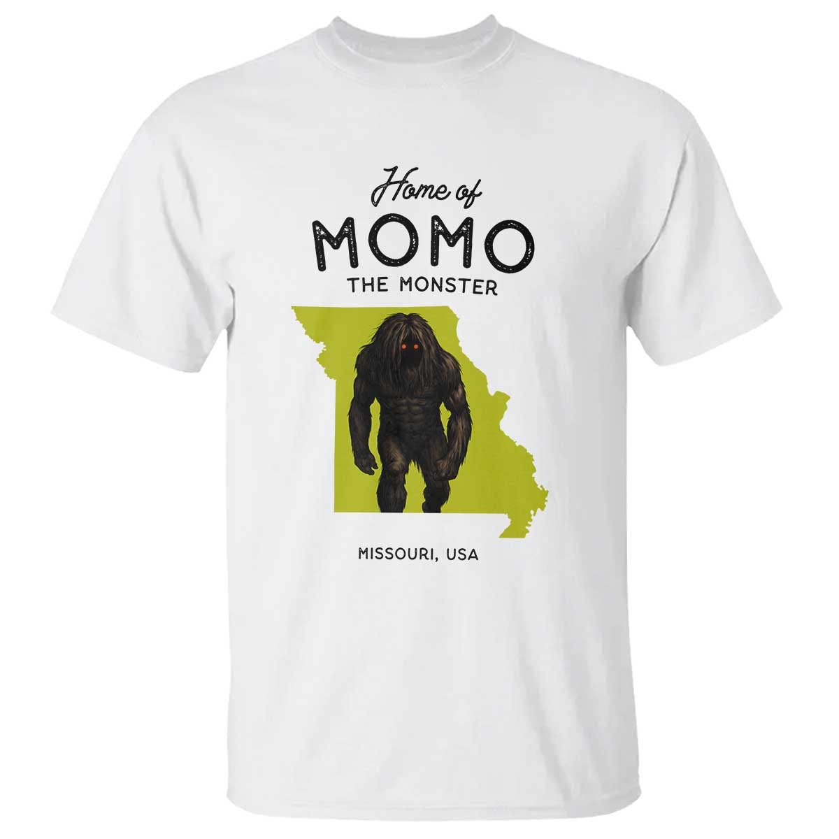 Louisiana Missouri Cryptid Lover T Shirt Home Of Momo The Monster TS12 White Print Your Wear