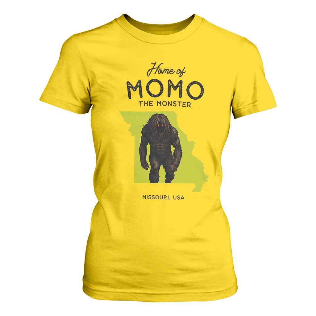 Louisiana Missouri Cryptid Lover T Shirt For Women Home Of Momo The Monster TS12 Daisy Print Your Wear