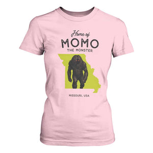 Louisiana Missouri Cryptid Lover T Shirt For Women Home Of Momo The Monster TS12 Light Pink Print Your Wear