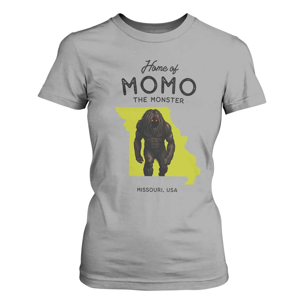 Louisiana Missouri Cryptid Lover T Shirt For Women Home Of Momo The Monster TS12 Sport Gray Print Your Wear