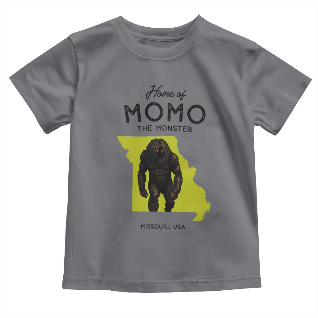 Louisiana Missouri Cryptid Lover Toddler T Shirt Home Of Momo The Monster TS12 Charcoal Print Your Wear