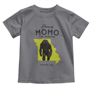 Louisiana Missouri Cryptid Lover Toddler T Shirt Home Of Momo The Monster TS12 Charcoal Print Your Wear