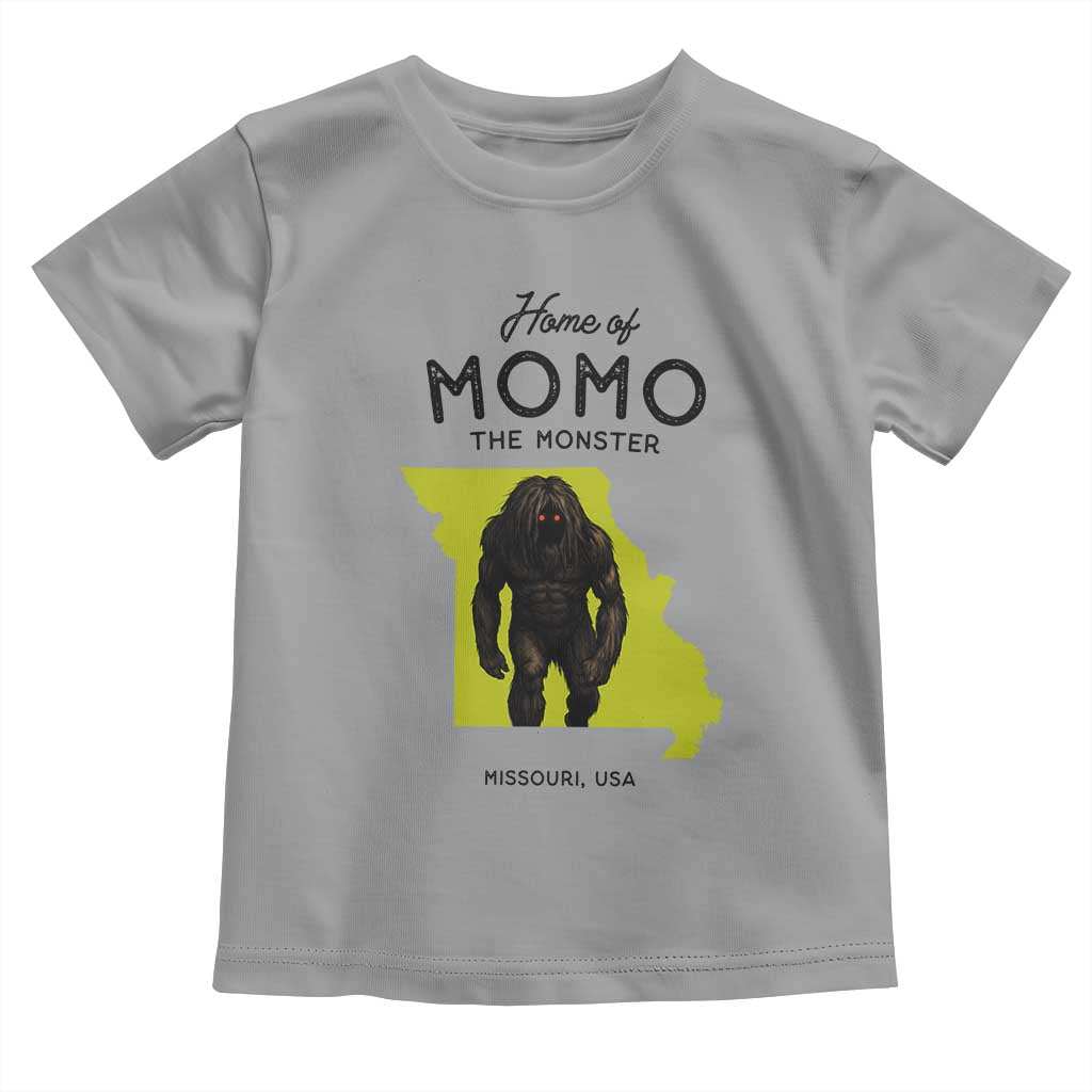 Louisiana Missouri Cryptid Lover Toddler T Shirt Home Of Momo The Monster TS12 Sport Gray Print Your Wear