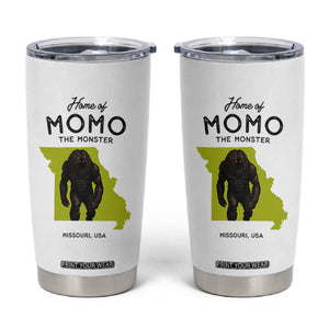 Louisiana Missouri Cryptid Lover Tumbler Cup Home Of Momo The Monster TS12 White Print Your Wear