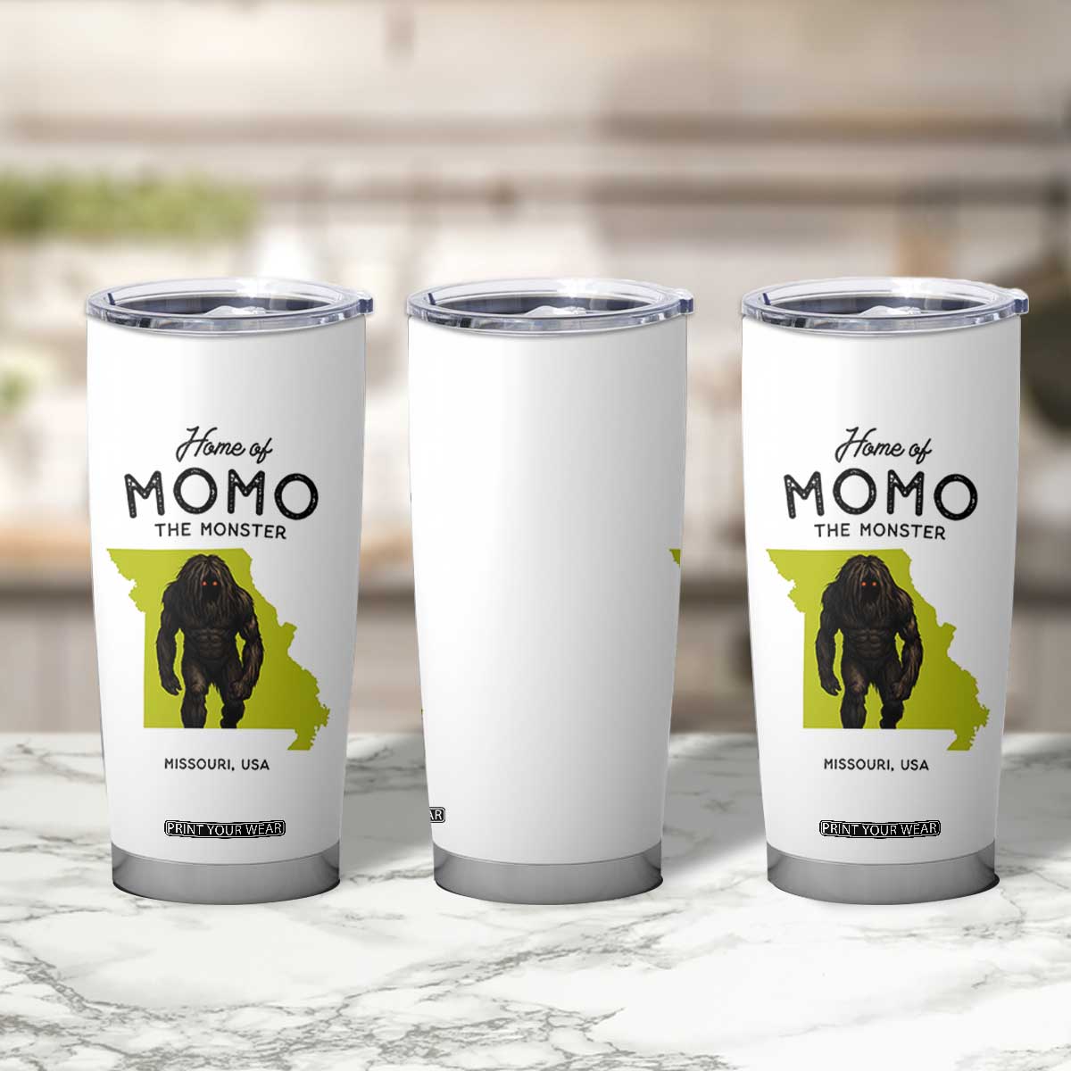 Louisiana Missouri Cryptid Lover Tumbler Cup Home Of Momo The Monster TS12 Print Your Wear