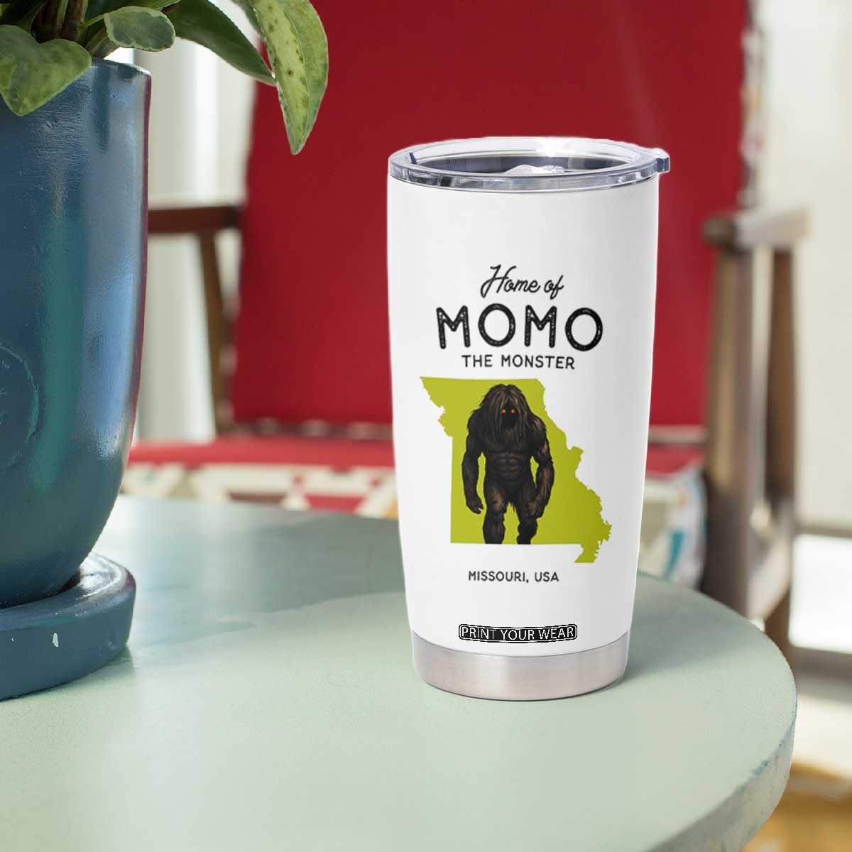 Louisiana Missouri Cryptid Lover Tumbler Cup Home Of Momo The Monster TS12 Print Your Wear