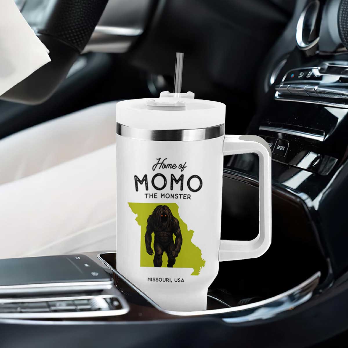Louisiana Missouri Cryptid Lover Tumbler With Handle Home Of Momo The Monster TS12 Print Your Wear