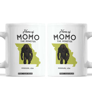 Louisiana Missouri Cryptid Lover Coffee Mug Home Of Momo The Monster TS12 White Print Your Wear