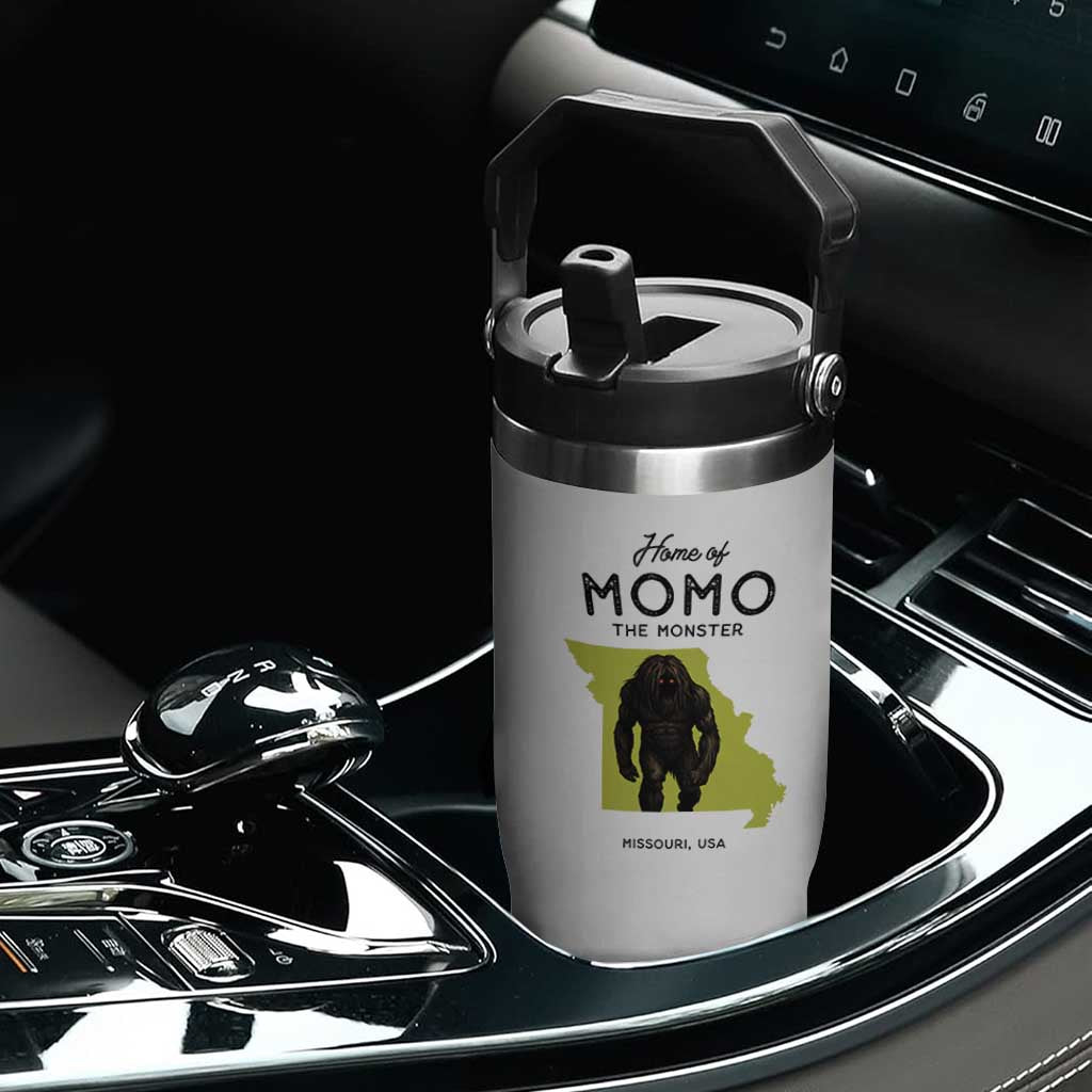 Louisiana Missouri Cryptid Lover Flip Straw Tumbler Home Of Momo The Monster TS12 Print Your Wear