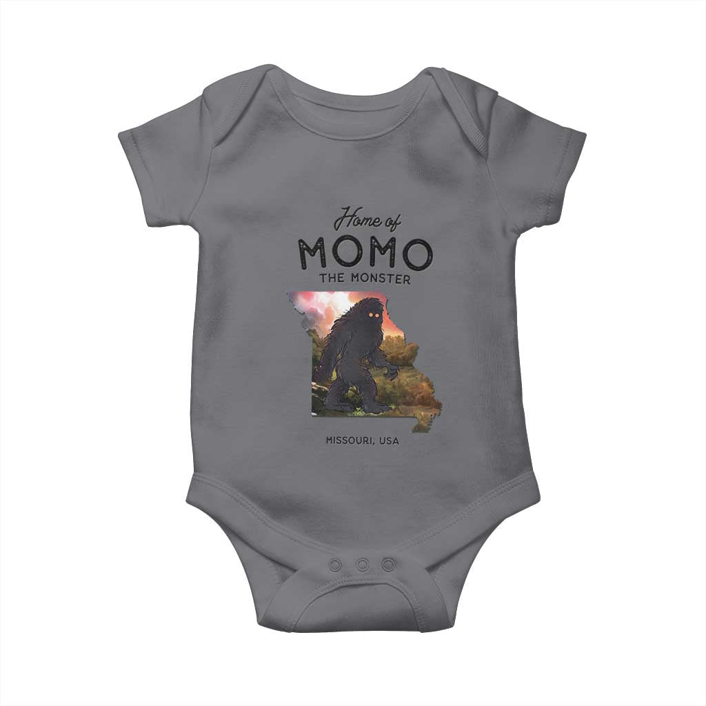 Momo The Monster Folklore Baby Onesie Louisiana Missouri Cryptid Lover Gift TS12 Charcoal Print Your Wear
