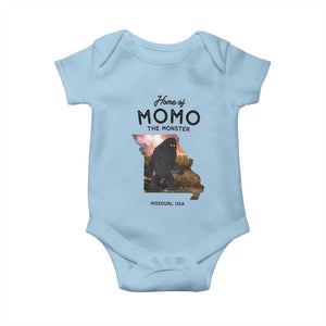 Momo The Monster Folklore Baby Onesie Louisiana Missouri Cryptid Lover Gift TS12 Light Blue Print Your Wear