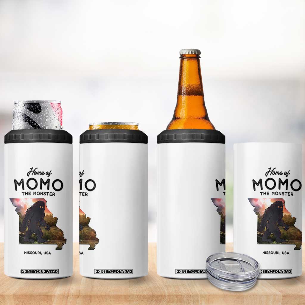 Momo The Monster Folklore 4 in 1 Can Cooler Tumbler Louisiana Missouri Cryptid Lover Gift TS12 Print Your Wear
