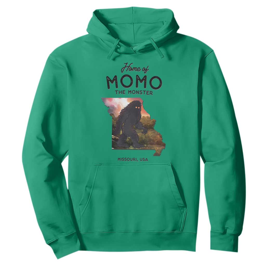 Momo The Monster Folklore Hoodie Louisiana Missouri Cryptid Lover Gift TS12 Irish Green Print Your Wear