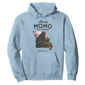 Momo The Monster Folklore Hoodie Louisiana Missouri Cryptid Lover Gift TS12 Light Blue Print Your Wear