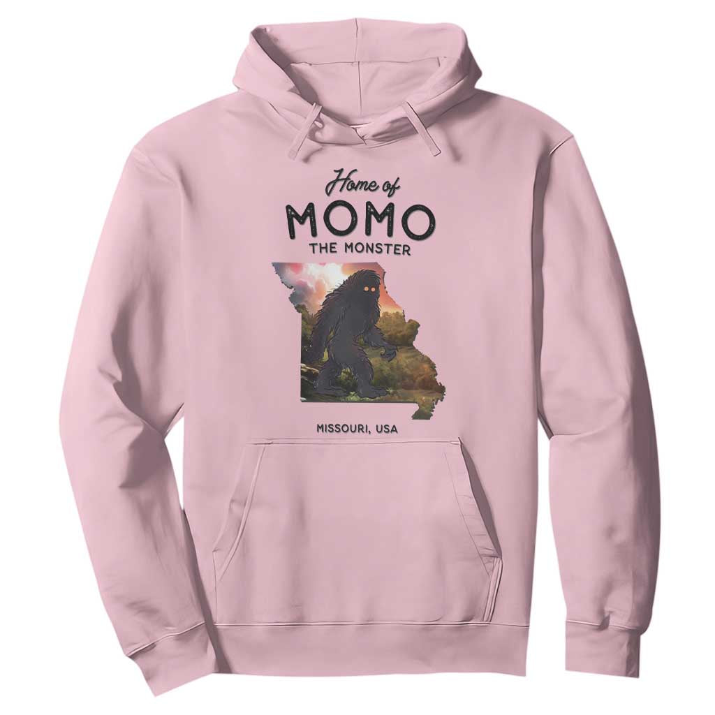 Momo The Monster Folklore Hoodie Louisiana Missouri Cryptid Lover Gift TS12 Light Pink Print Your Wear