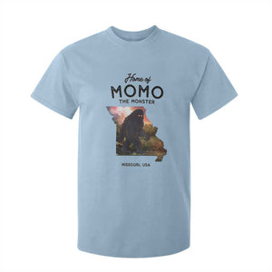 Momo The Monster Folklore T Shirt For Kid Louisiana Missouri Cryptid Lover Gift TS12 Light Blue Print Your Wear