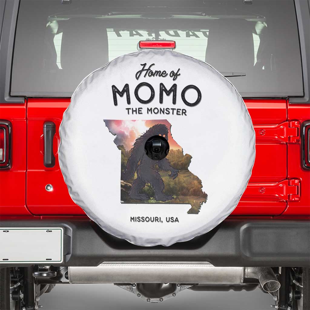 Momo The Monster Folklore Spare Tire Cover Louisiana Missouri Cryptid Lover Gift TS12 White Print Your Wear