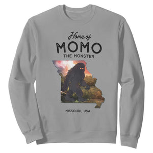 Momo The Monster Folklore Sweatshirt Louisiana Missouri Cryptid Lover Gift TS12 Sport Gray Print Your Wear