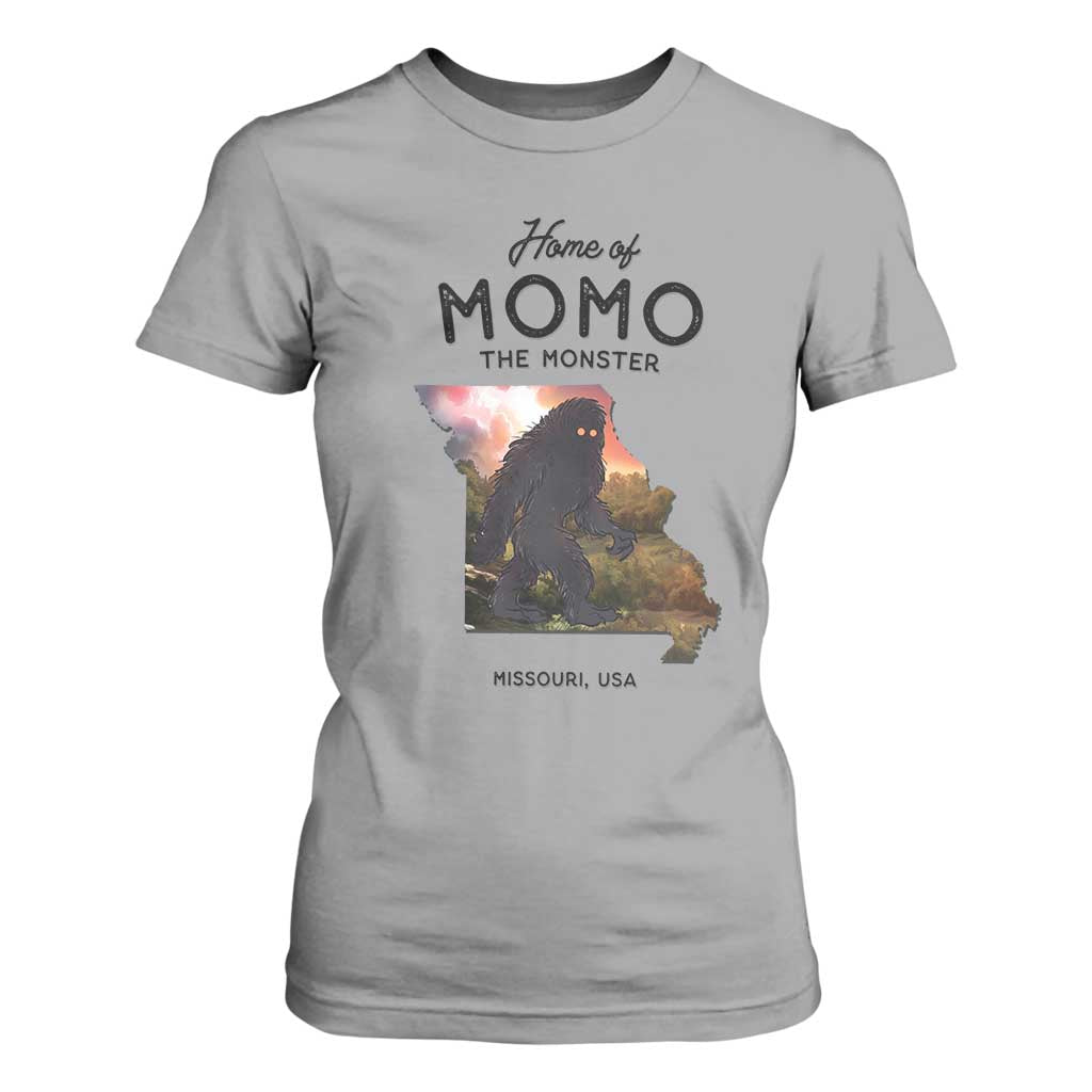 Momo The Monster Folklore T Shirt For Women Louisiana Missouri Cryptid Lover Gift TS12 Sport Gray Print Your Wear