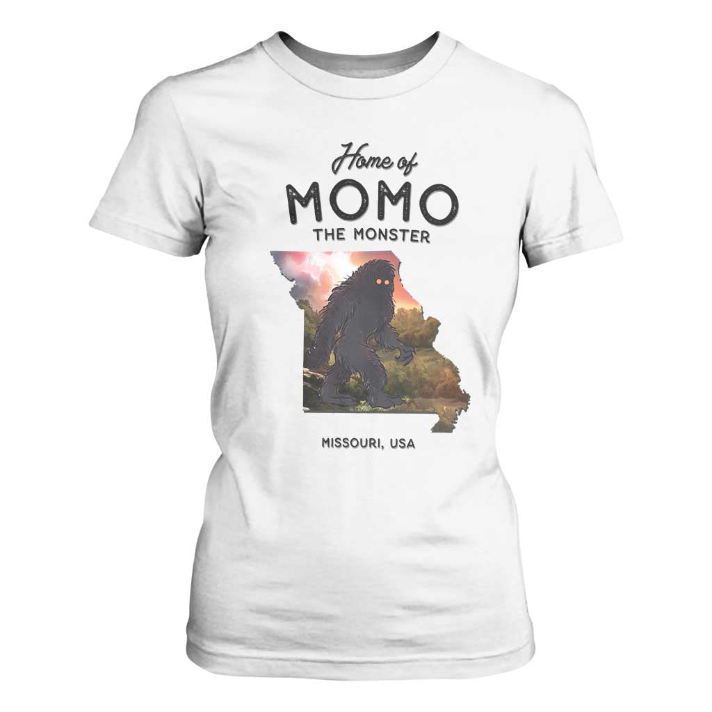 Momo The Monster Folklore T Shirt For Women Louisiana Missouri Cryptid Lover Gift TS12 White Print Your Wear