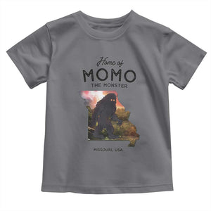 Momo The Monster Folklore Toddler T Shirt Louisiana Missouri Cryptid Lover Gift TS12 Charcoal Print Your Wear