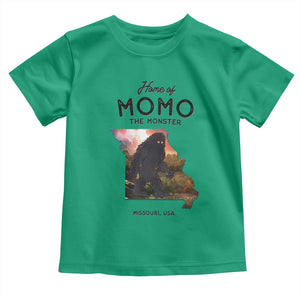 Momo The Monster Folklore Toddler T Shirt Louisiana Missouri Cryptid Lover Gift TS12 Irish Green Print Your Wear