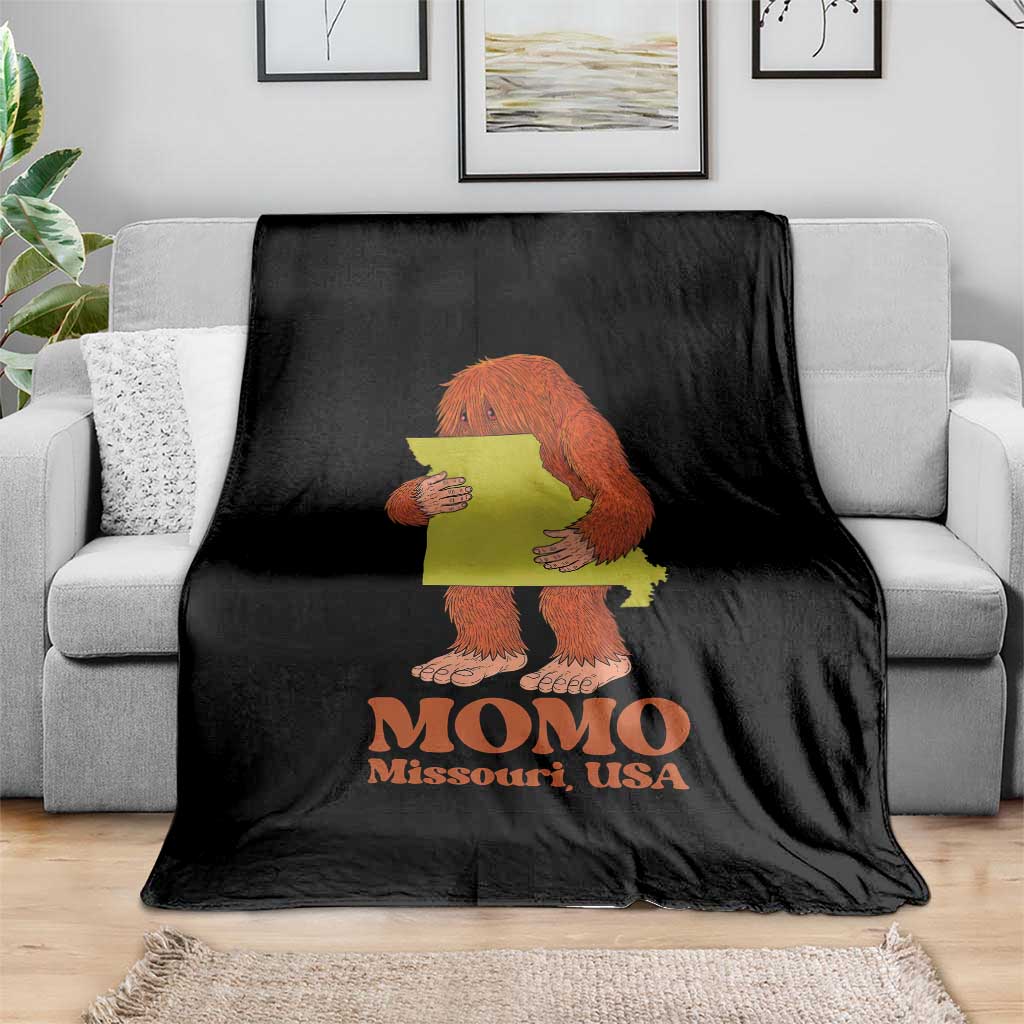 Missouri Cryptid Local Legend Throw Blanket Momo The Monster Lover Graphic TS12 Print Your Wear