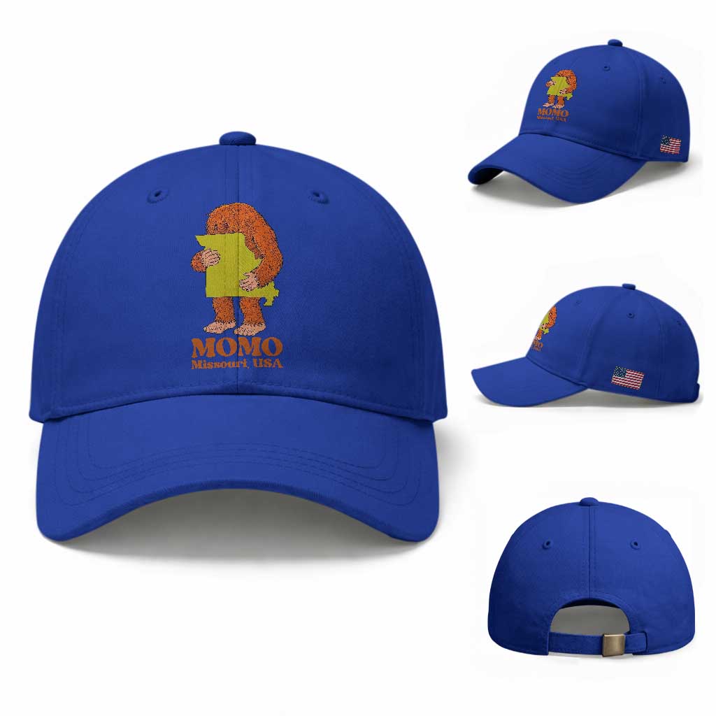 Missouri Cryptid Local Legend Baseball Cap Momo The Monster Lover Graphic TS12 Baseball Cap Universal Fit Royal Blue Print Your Wear