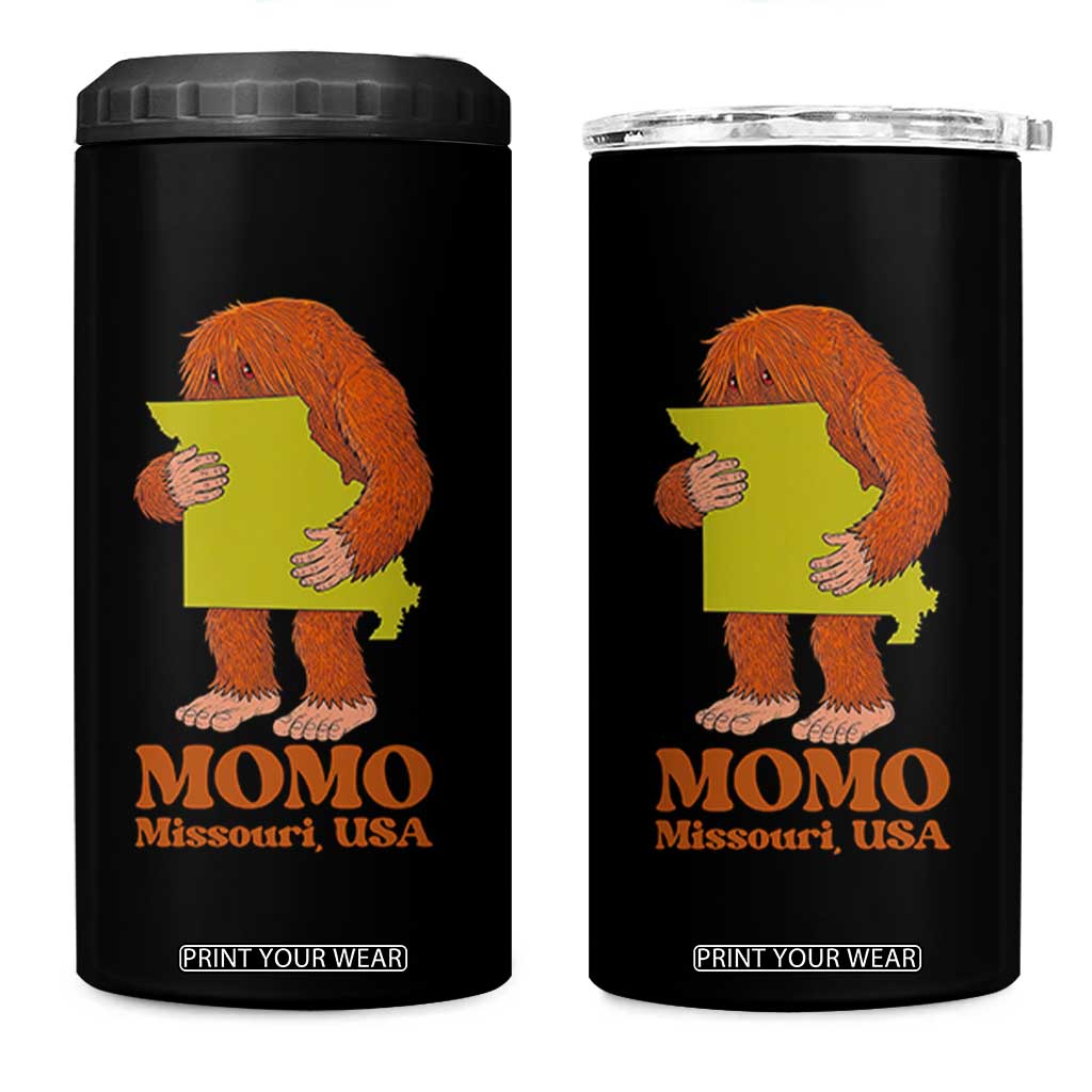 Missouri Cryptid Local Legend 4 in 1 Can Cooler Tumbler Momo The Monster Lover Graphic TS12 One Size: 16 oz Black Print Your Wear