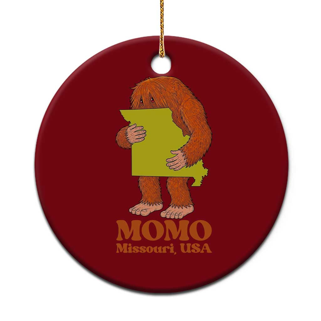 Missouri Cryptid Local Legend Ceramic Ornament Momo The Monster Lover Graphic TS12 1pc Red Print Your Wear