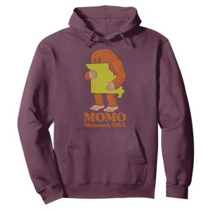 Missouri Cryptid Local Legend Hoodie Momo The Monster Lover Graphic TS12 Maroon Print Your Wear
