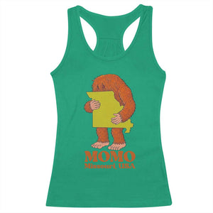 Missouri Cryptid Local Legend Racerback Tank Top Momo The Monster Lover Graphic TS12 Irish Green Print Your Wear