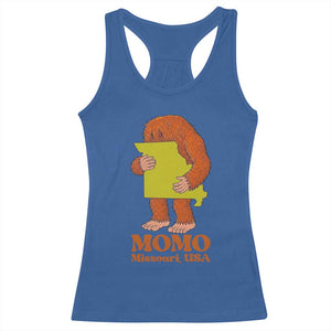 Missouri Cryptid Local Legend Racerback Tank Top Momo The Monster Lover Graphic TS12 Royal Blue Print Your Wear