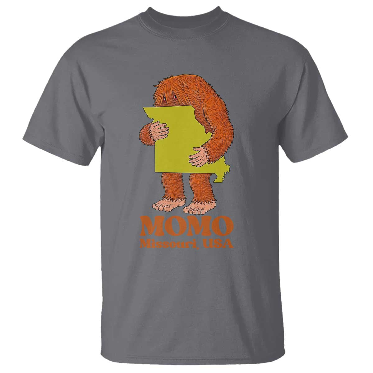 Missouri Cryptid Local Legend T Shirt Momo The Monster Lover Graphic TS12 Charcoal Print Your Wear