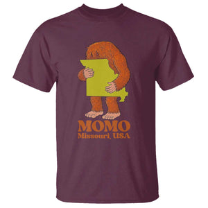Missouri Cryptid Local Legend T Shirt Momo The Monster Lover Graphic TS12 Maroon Print Your Wear