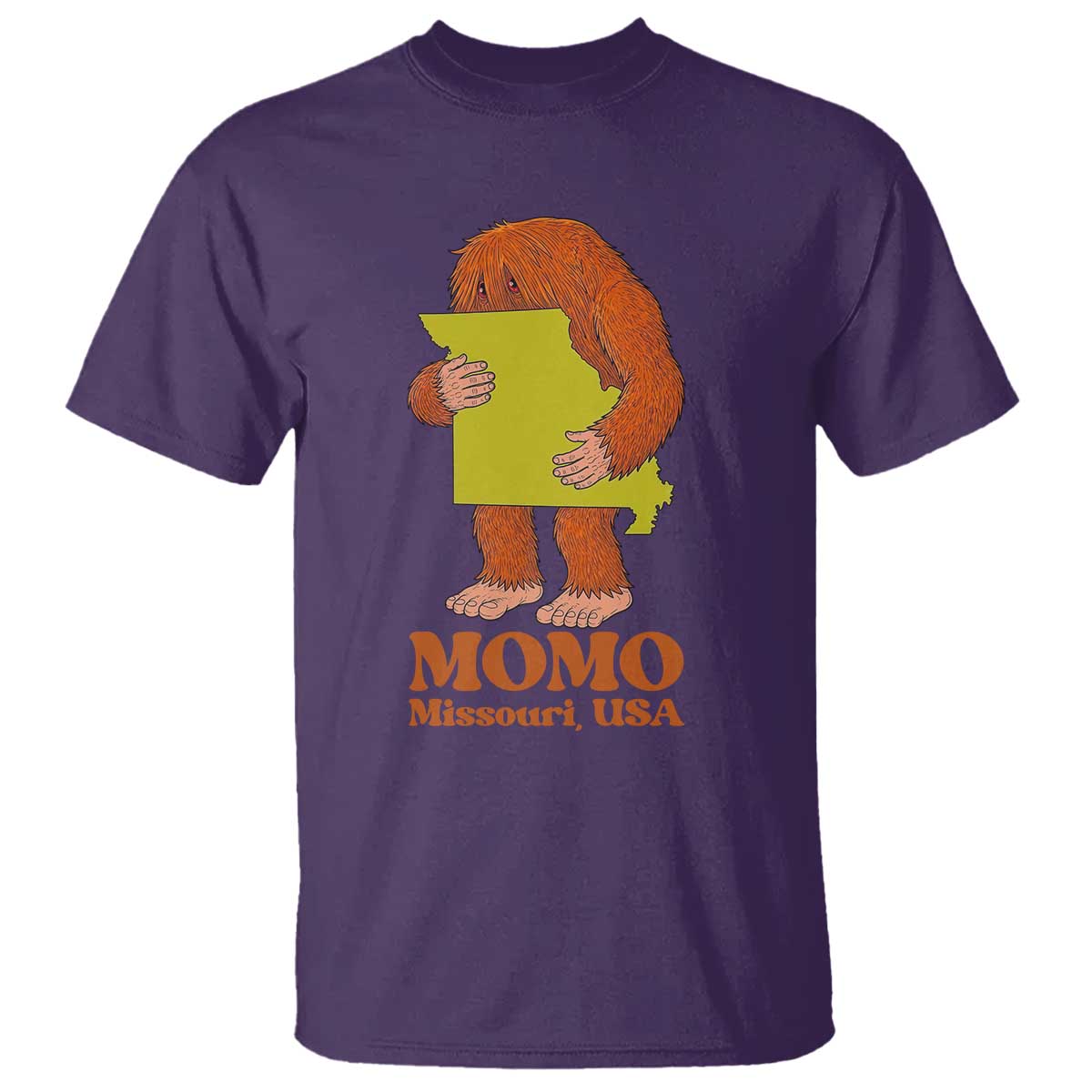 Missouri Cryptid Local Legend T Shirt Momo The Monster Lover Graphic TS12 Purple Print Your Wear