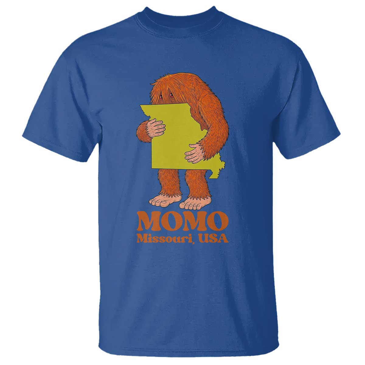 Missouri Cryptid Local Legend T Shirt Momo The Monster Lover Graphic TS12 Royal Blue Print Your Wear
