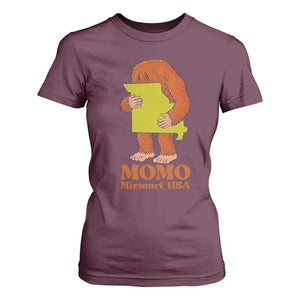 Missouri Cryptid Local Legend T Shirt For Women Momo The Monster Lover Graphic TS12 Maroon Print Your Wear