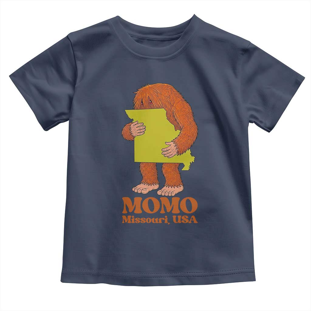 Missouri Cryptid Local Legend Toddler T Shirt Momo The Monster Lover Graphic TS12 Navy Print Your Wear